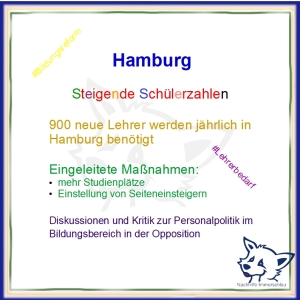 Neue Lehrer fuer Hamburg